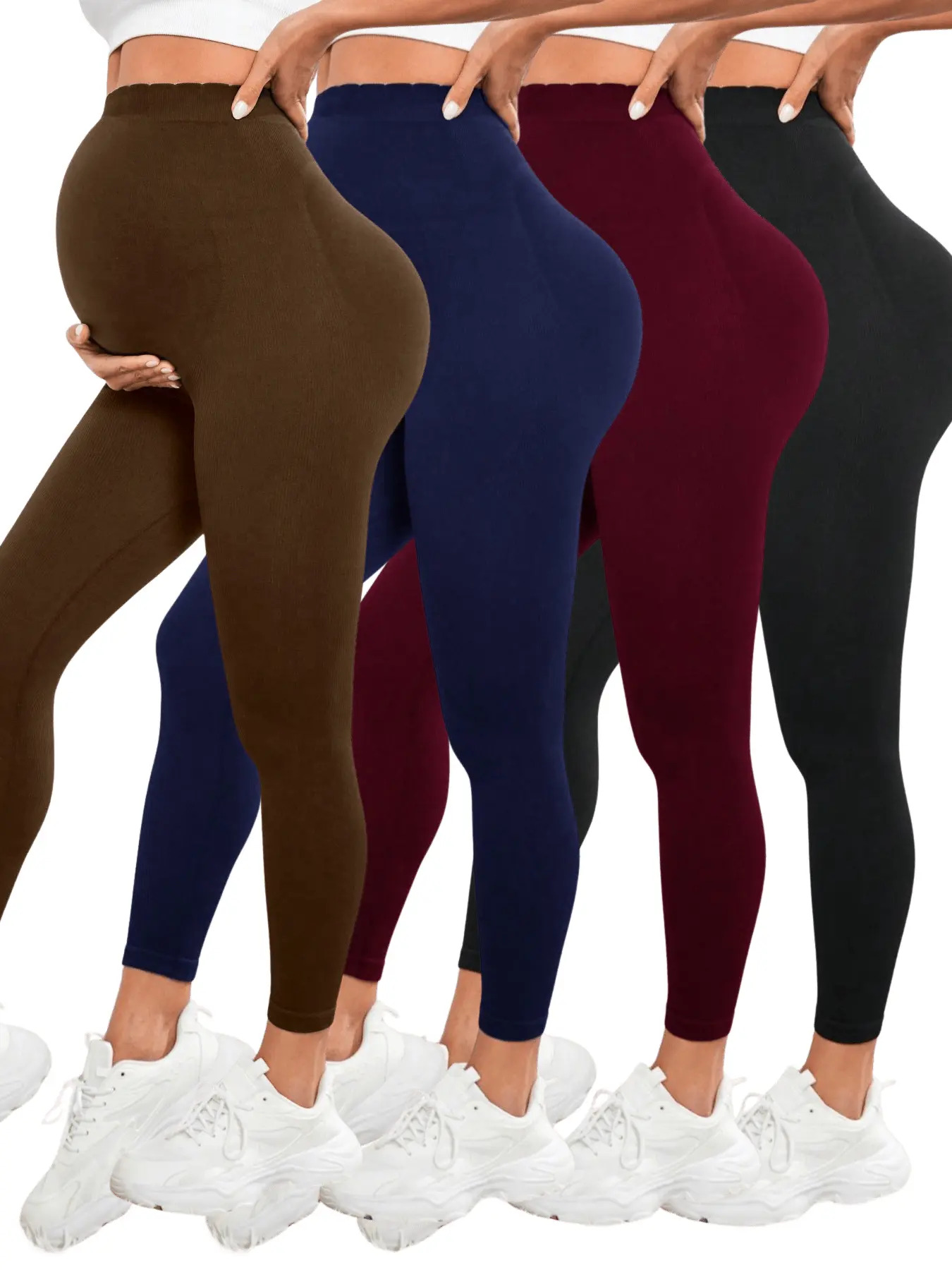 Maternity Wear - Leggings premaman da donna sopra la