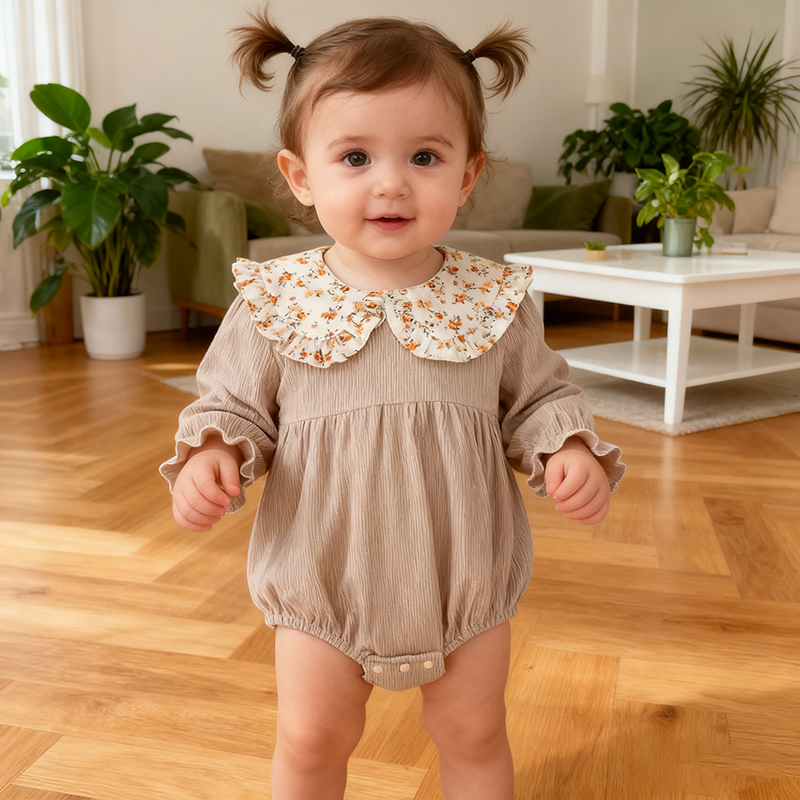 Primavera Vintage Neonato Neon - Newborn Baby Girl Romper Floral recensione e prezzo