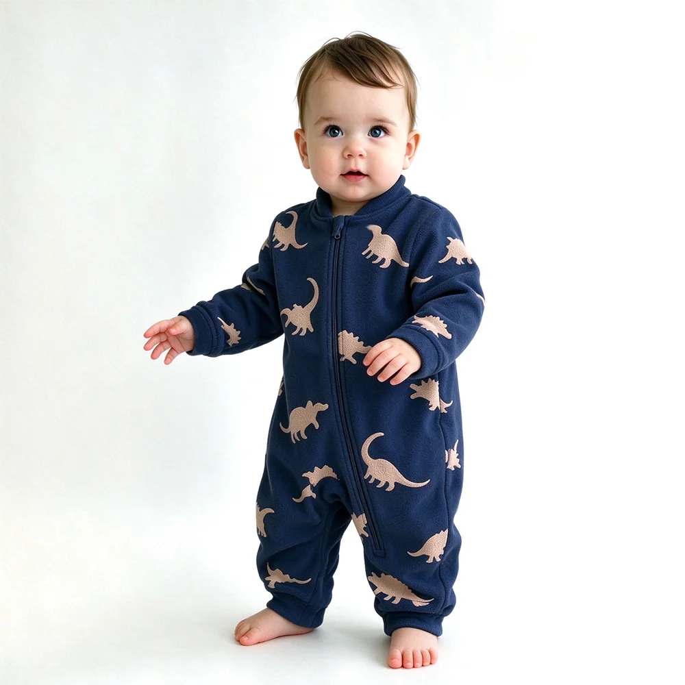 Tutina in pile morbida e calda - Cotton Baby Onesies Zipper recensione e prezzo