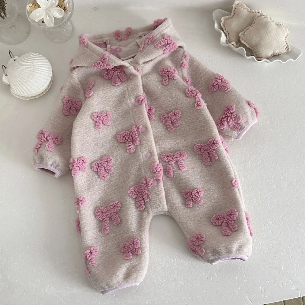 Tutina con cappuccio per bambi - Newborn Baby Girl Romper Floral recensione e prezzo