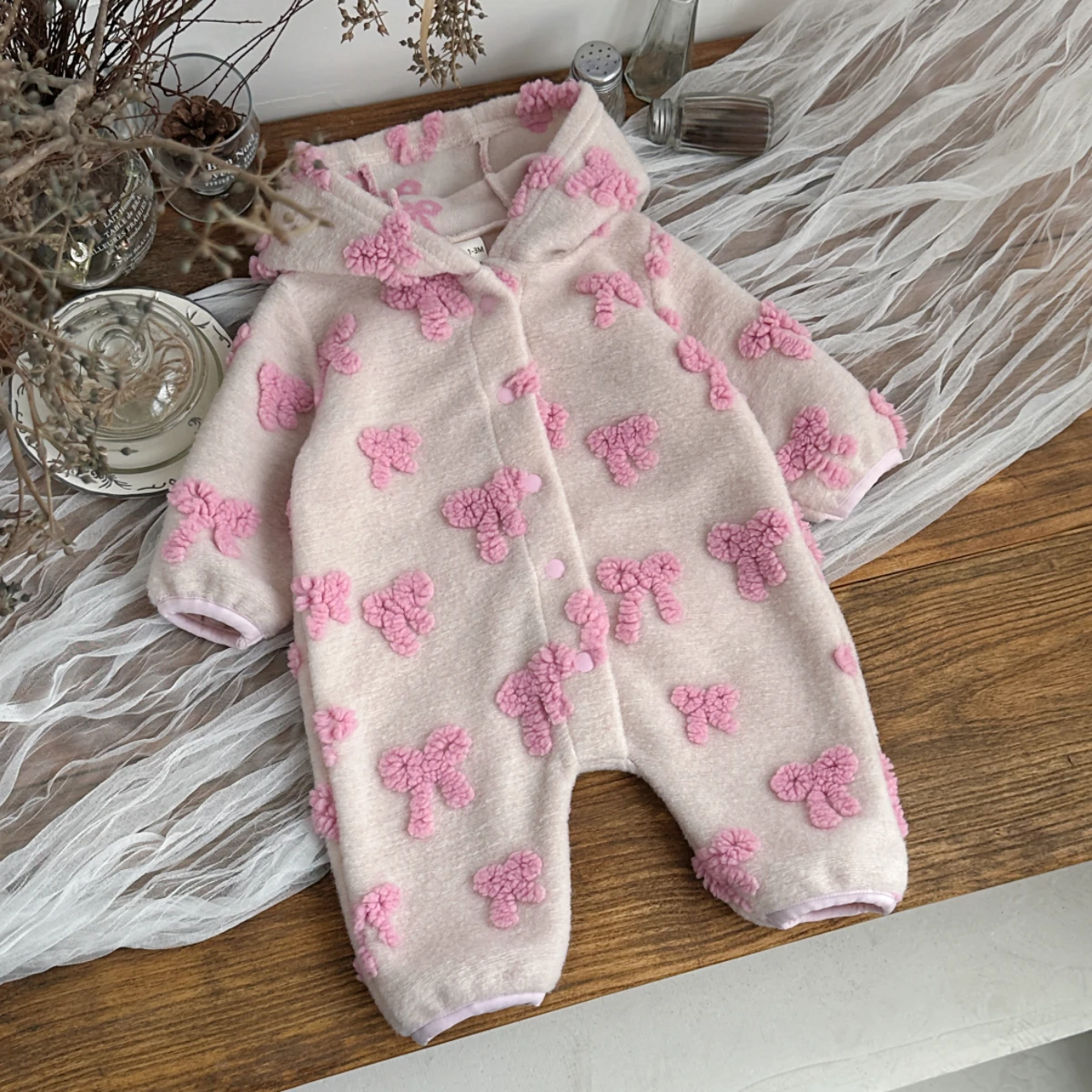 Tutina con cappuccio per bambi - Newborn Baby Girl Romper Floral recensione e prezzo